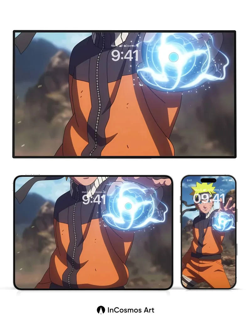 Electric Storm Wallpaper with Spiral Light