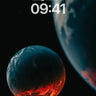 Crimson Eclipse Wallpaper with Celestial Depth wallpaper for iPhone, iPad & Mac