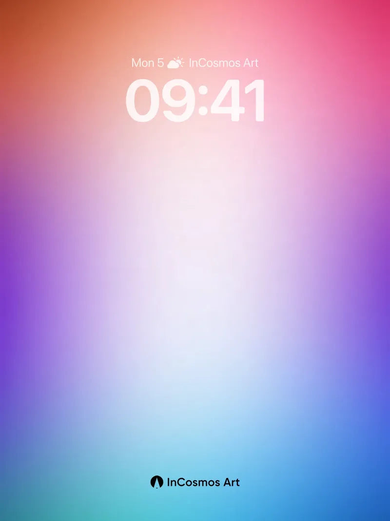 Luminous Gradient Wallpaper with Ethereal Hue Shift