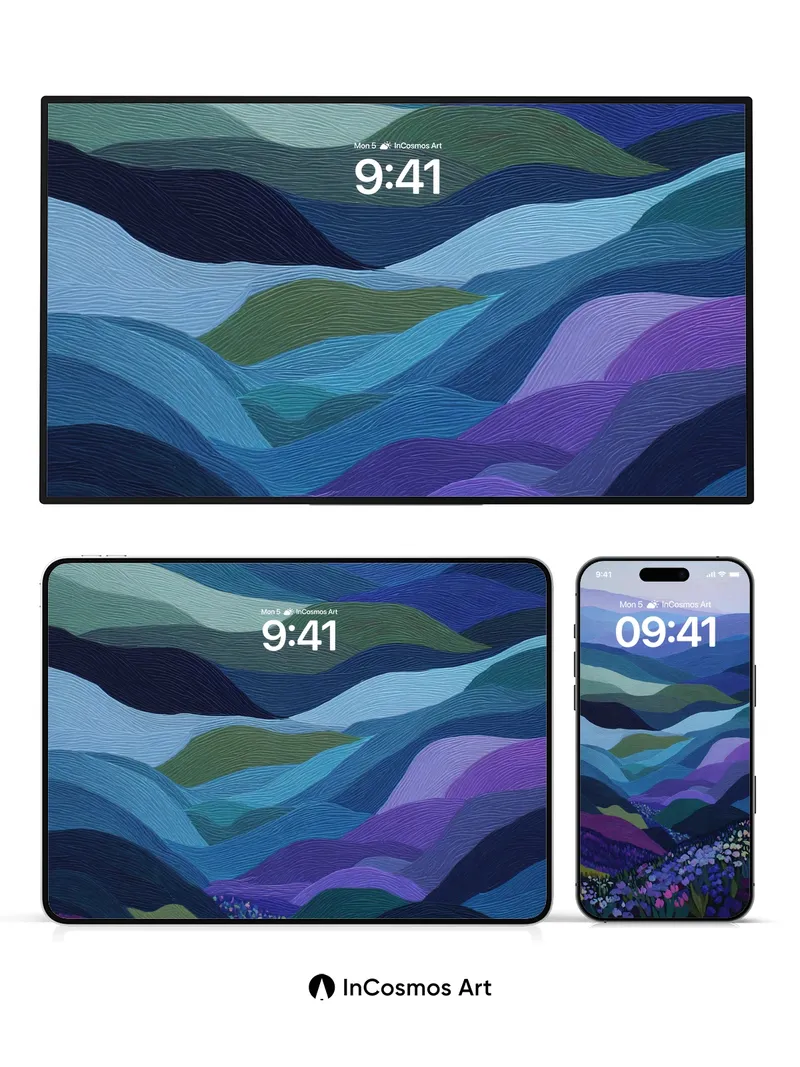 Velvet Valley Wallpaper with Whispering Hues