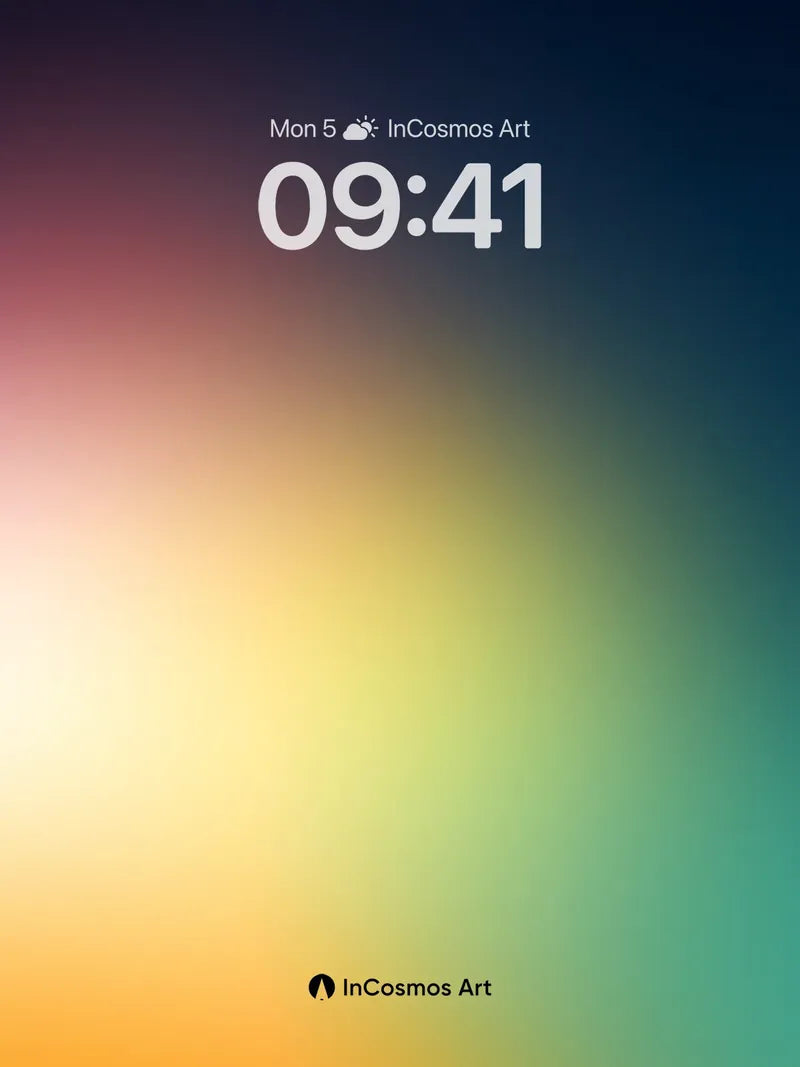 Luminous Gradient Wallpaper with Soft Hues