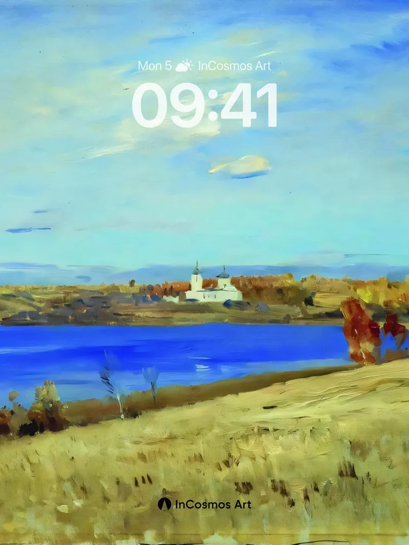 Golden Horizon Wallpaper with Autumn Hush