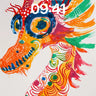 Electric Dragon Wallpaper with Psychedelic Patterns wallpaper for iPhone, iPad & Mac