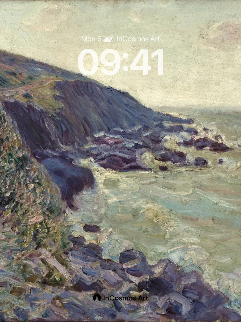 Whispering Cliff Wallpaper with Ocean Breath