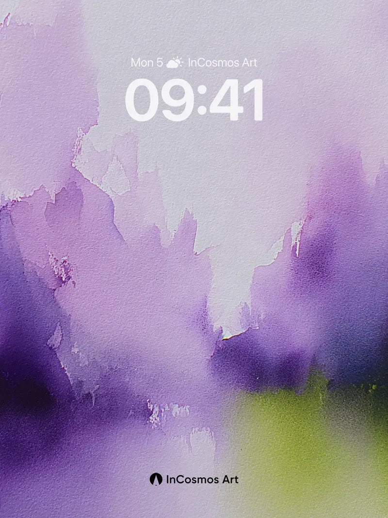 Misty Violet Haze Wallpaper with Ethereal Glow