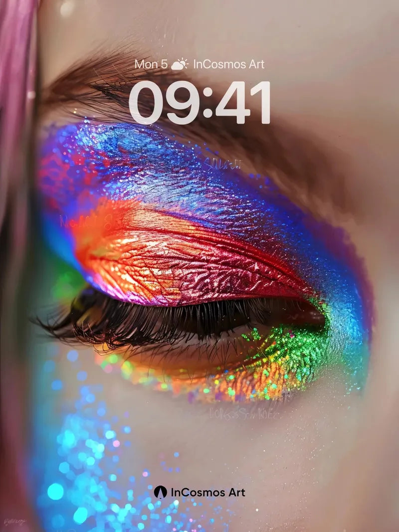 Rainbow Prism Wallpaper with Holographic Skin