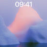Mist-Swathed Peak Wallpaper with Amber Reflection wallpaper for iPhone, iPad & Mac