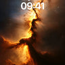 Cosmic Ember Wallpaper with Celestial Veins wallpaper for iPhone, iPad & Mac