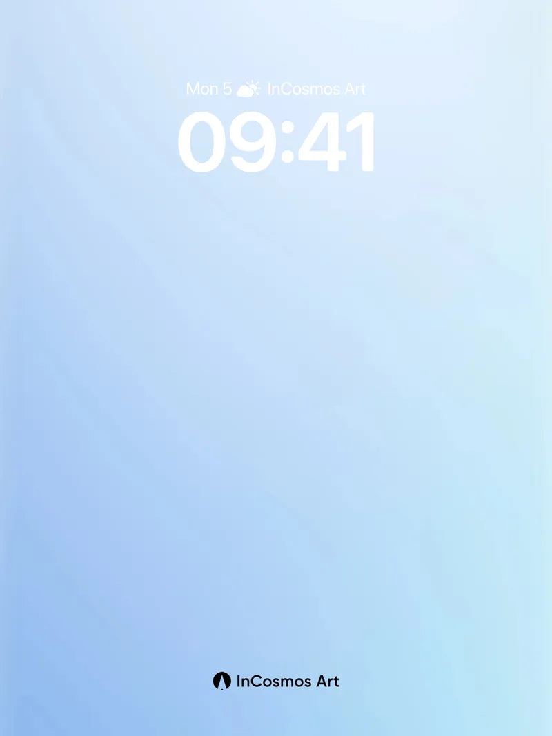 Serene Gradient Wallpaper with Soft Light Flow