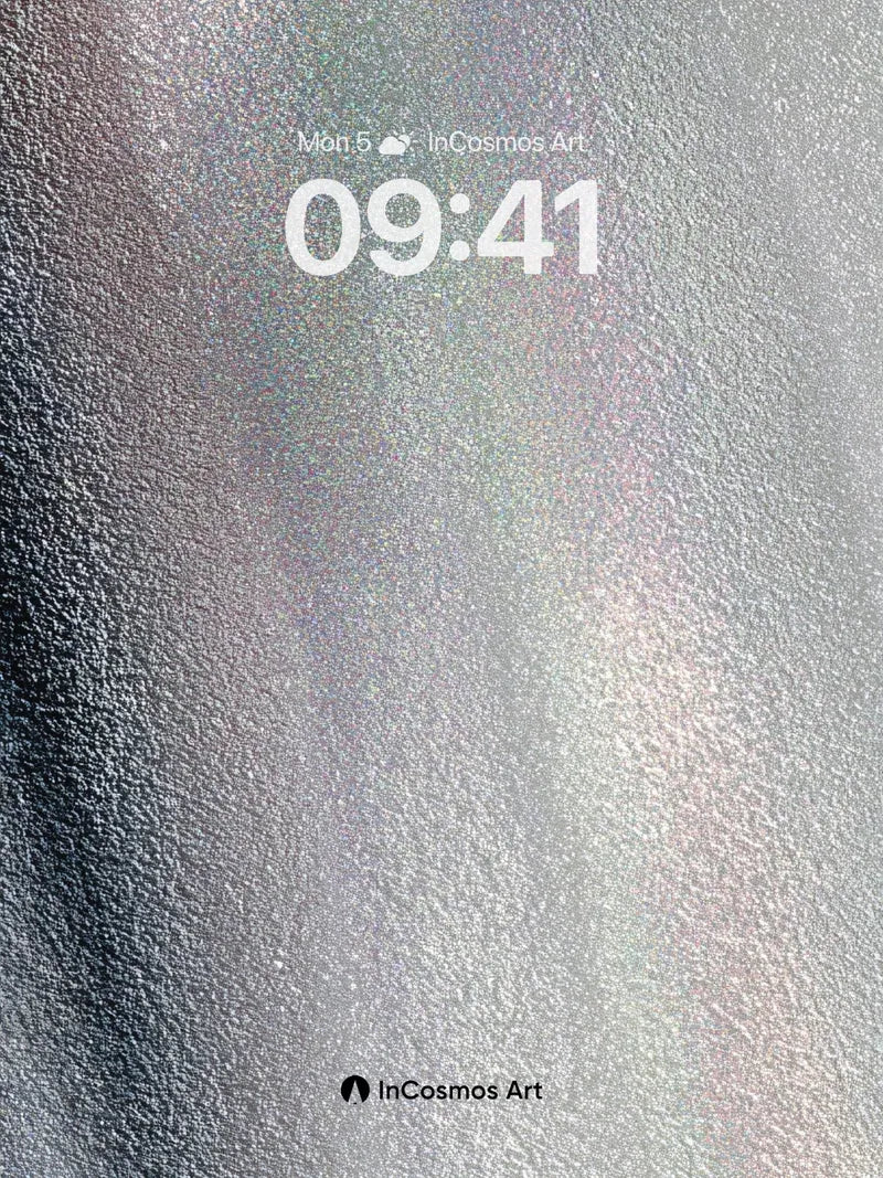 Luminous Hush Wallpaper with Iridescent Veil