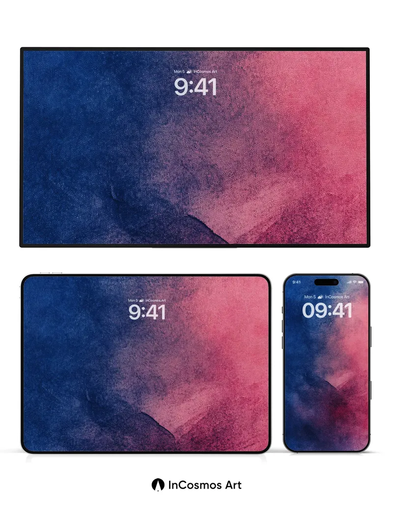 Velvet Storm Wallpaper with Blood-Blue Hues