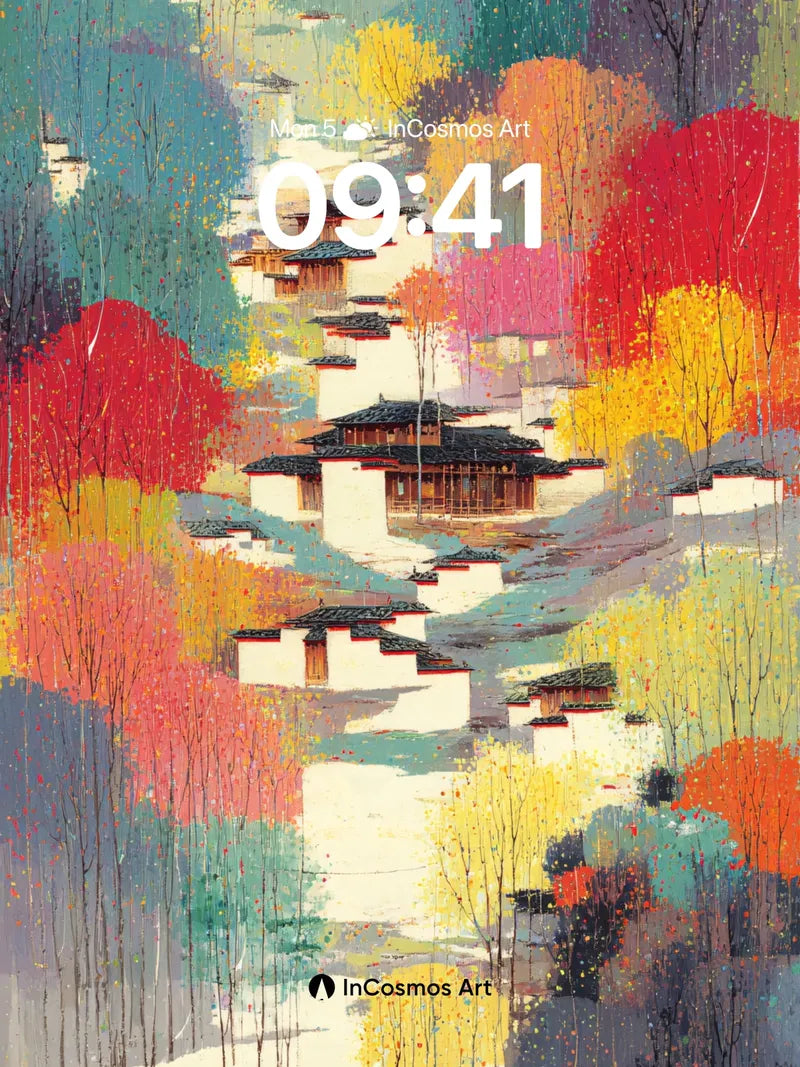 Autumn Hush Wallpaper with Whispering Trees