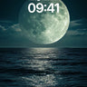 Luminous Sea Mirage Wallpaper with Moonlit Reflections wallpaper for iPhone, iPad & Mac