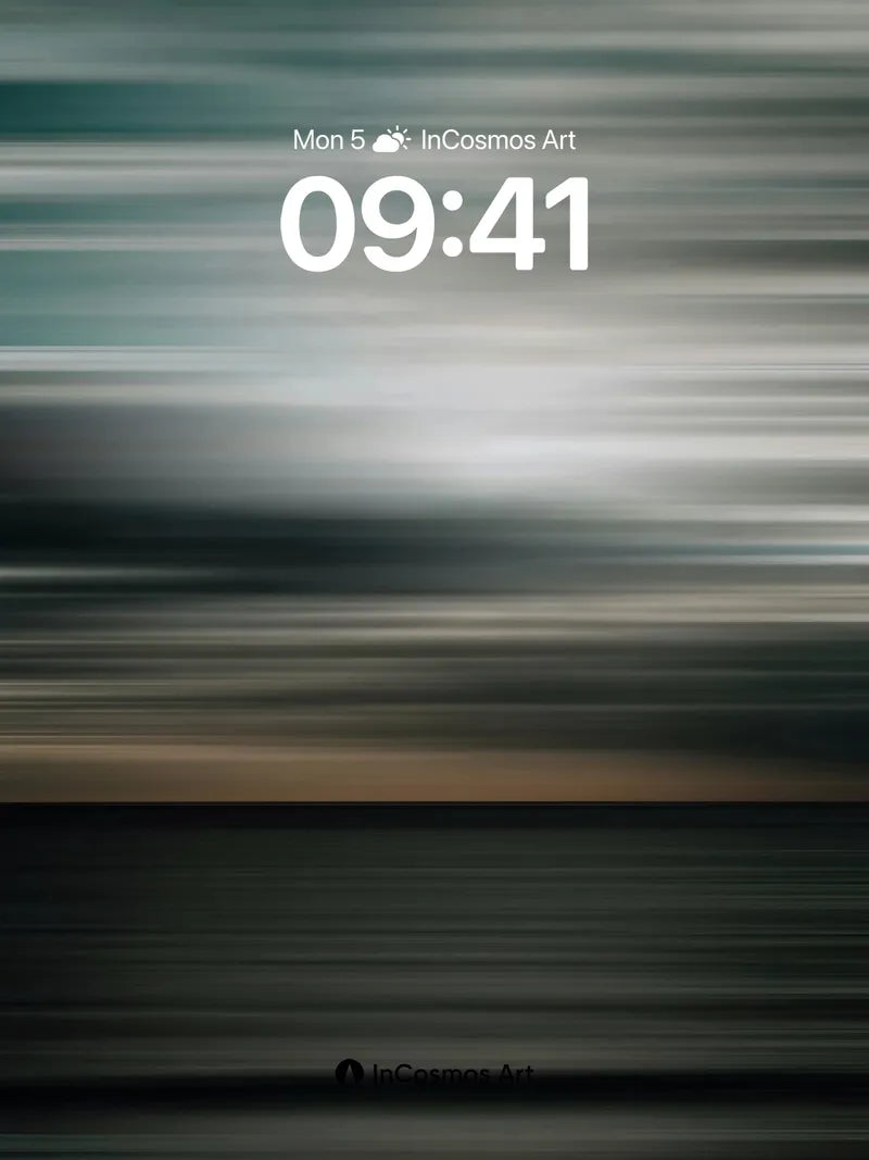 Velvet Horizon Wallpaper with Faded Light Trails