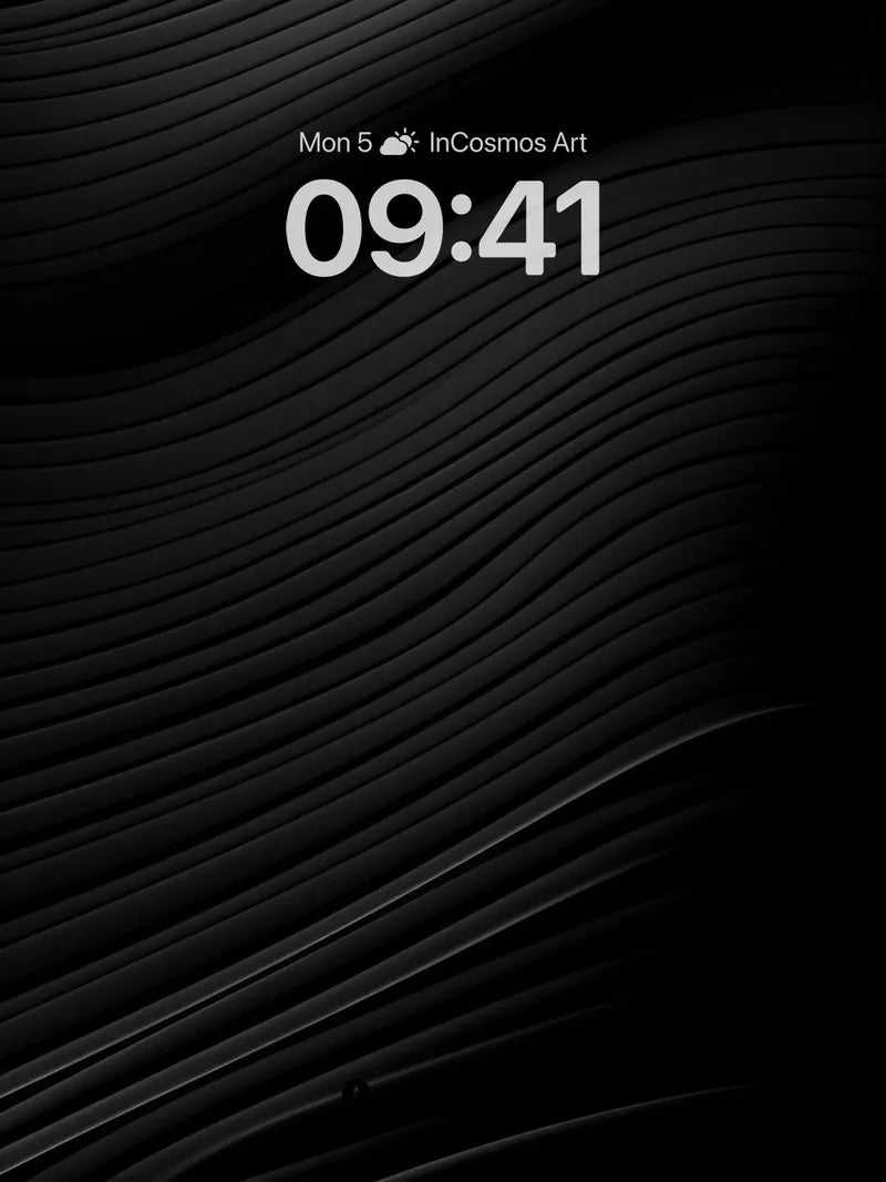 Silent Wave Wallpaper with Deep Grooves