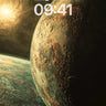 Cosmic Ember Wallpaper with Celestial Shadows wallpaper for iPhone, iPad & Mac