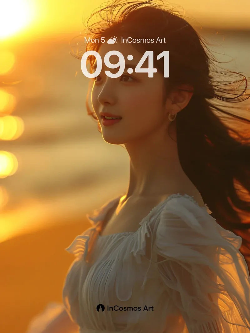 Golden Hush Wallpaper with Whispering Light