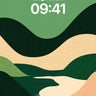Earthy Hush Wallpaper with Textured Waves wallpaper for iPhone, iPad & Mac