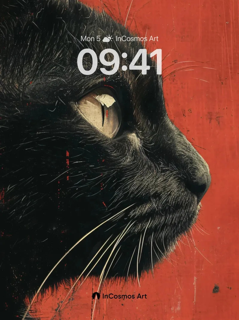 Shadowed Gaze Wallpaper with Crimson Depth wallpaper for iPhone, iPad & Mac