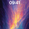 Cosmic Veil Wallpaper with Starlight Threads wallpaper for iPhone, iPad & Mac