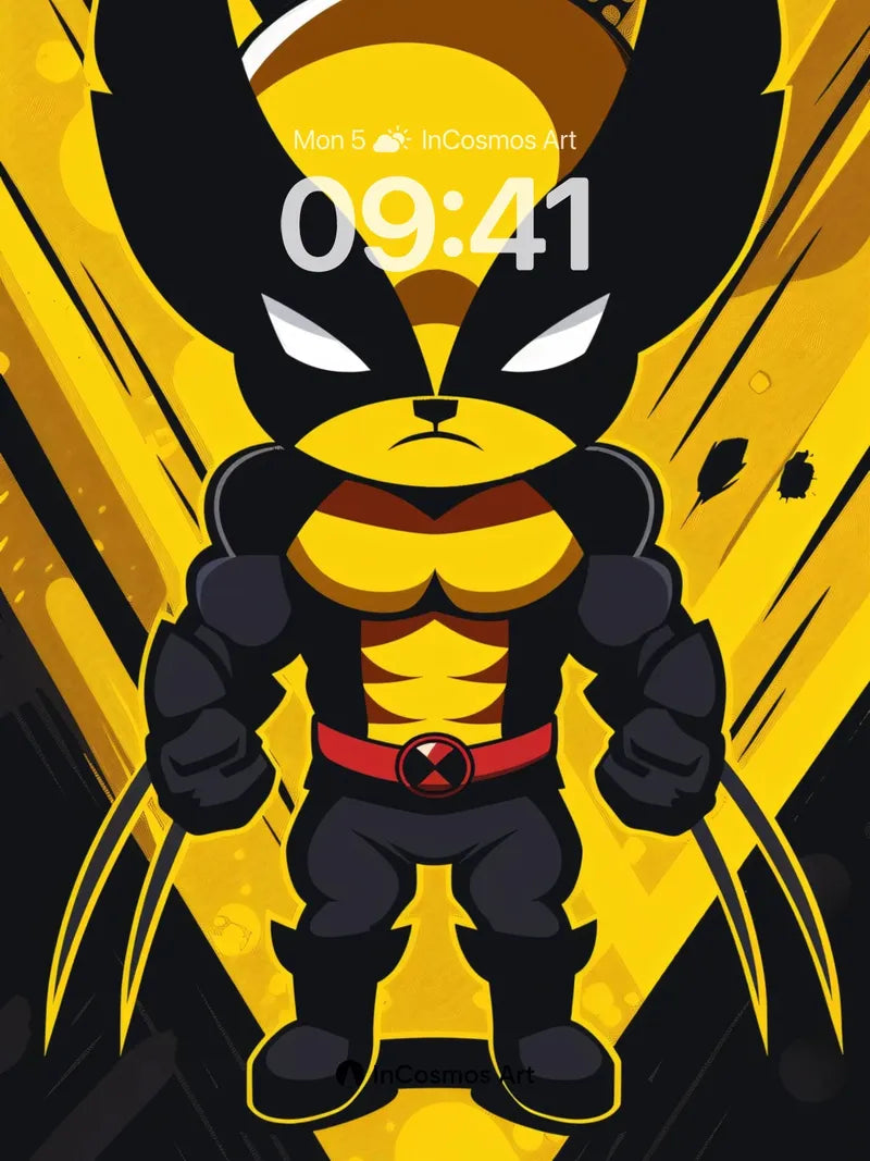 Fierce Feline Hero Wallpaper with Golden Aura