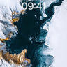 Frost Veil Wallpaper with Ice-Cracked Depths wallpaper for iPhone, iPad & Mac