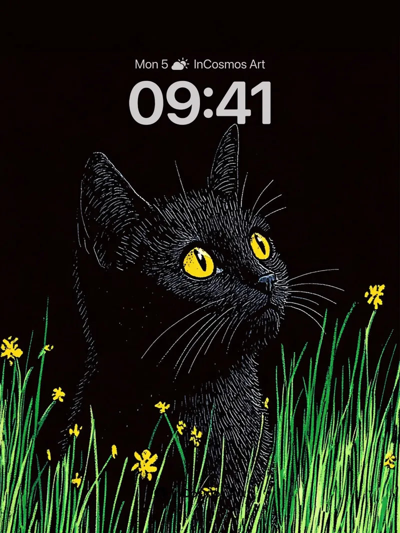 Shadowed Gaze Wallpaper with Golden Eyes