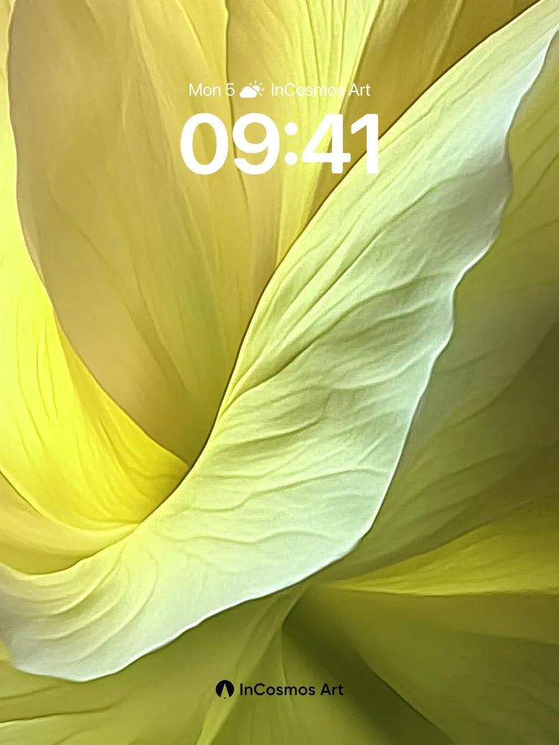 Luminous Petal Wallpaper with Soft Folded Light wallpaper for iPhone, iPad & Mac