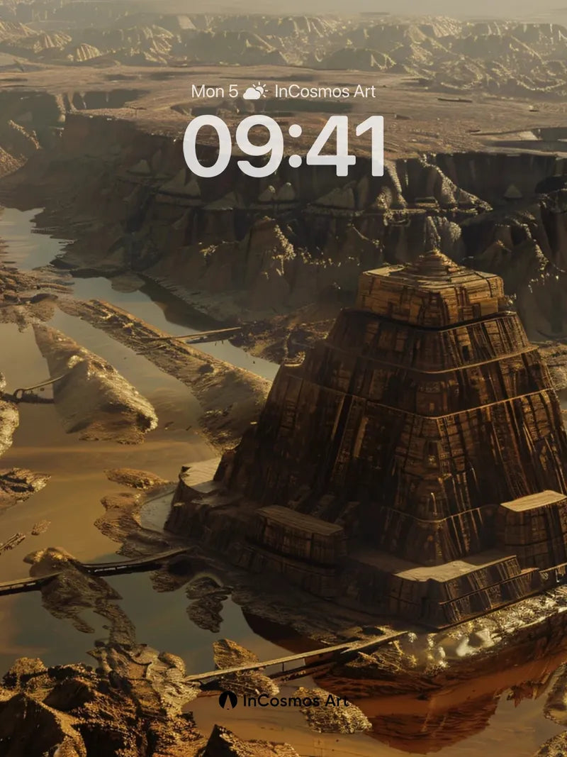 Deserted Pyramid Wallpaper with Ancient Echoes