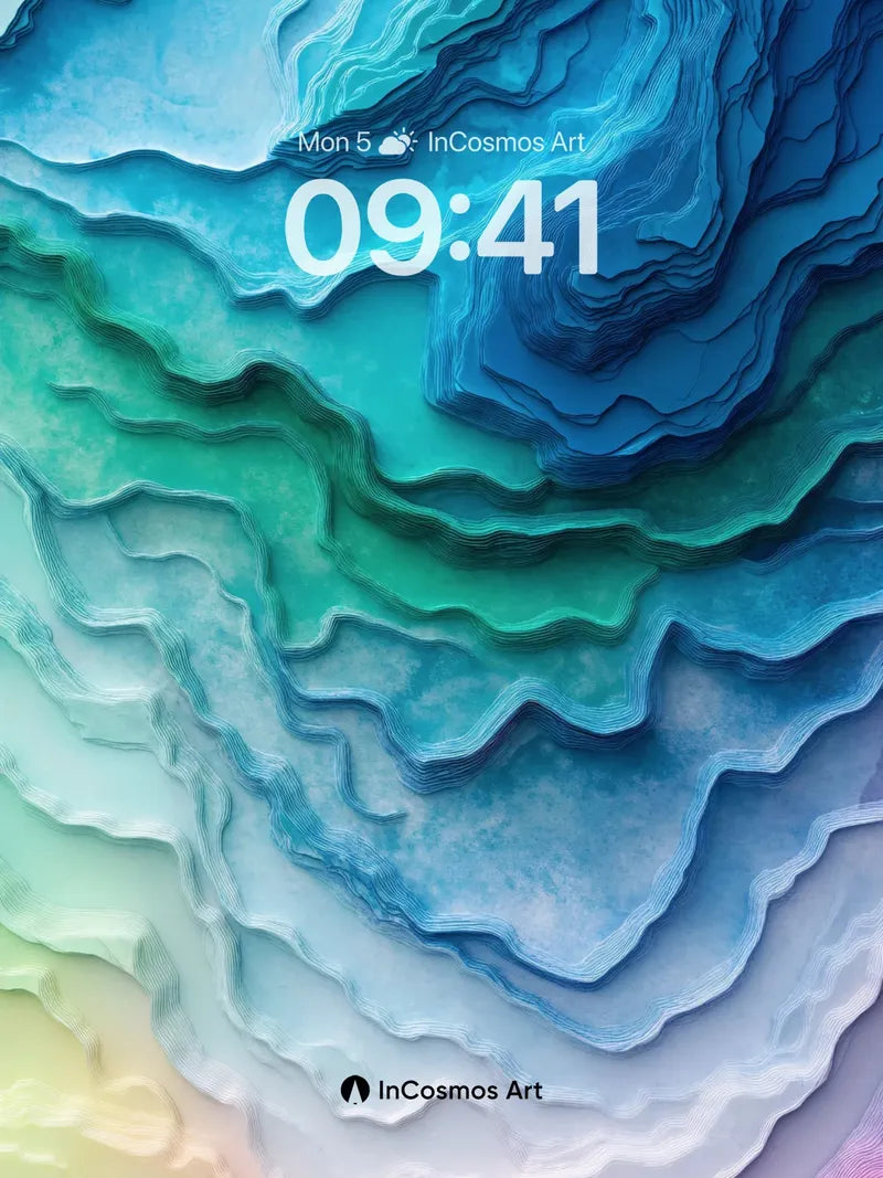 Oceanic Drift Wallpaper with Living Tides