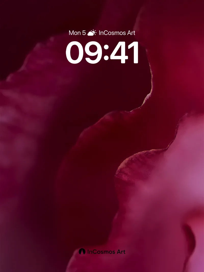 Velvet Shadow Wallpaper with Crimson Depths