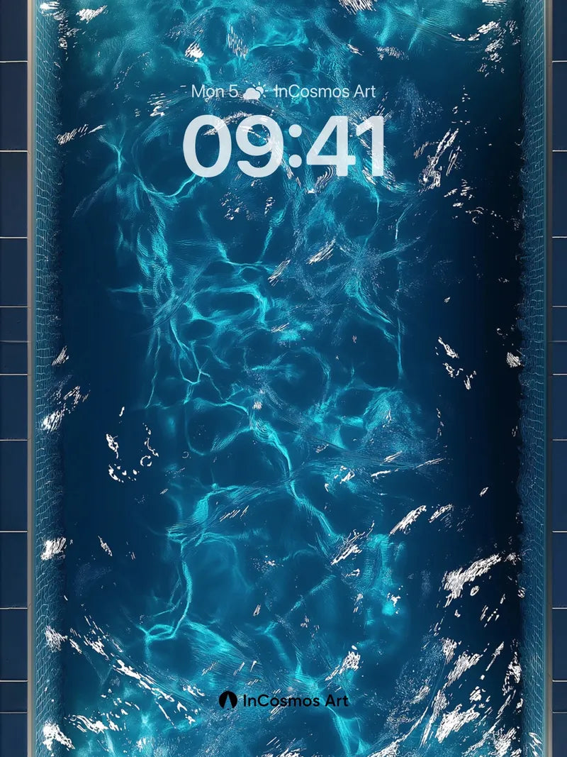 Luminous Abyss Wallpaper with Electric Currents wallpaper for iPhone, iPad & Mac