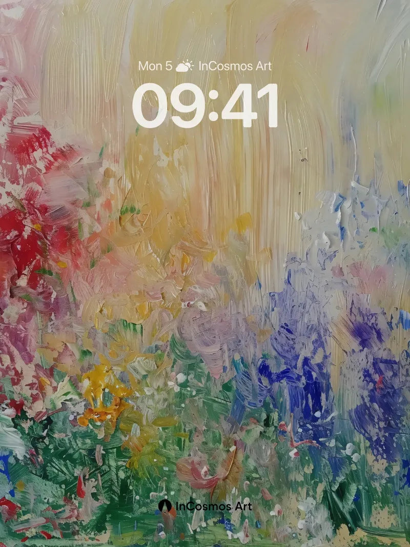 Whispering Bloom Wallpaper with Living Pigments wallpaper for iPhone, iPad & Mac