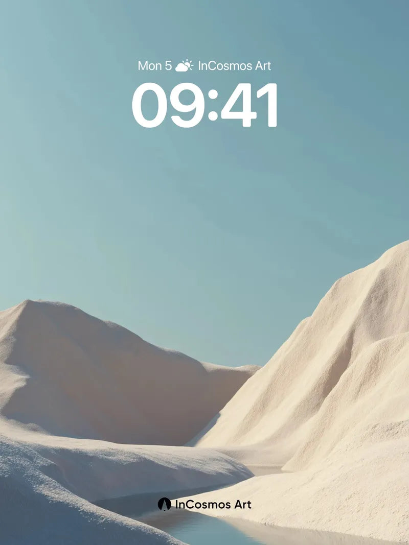 Serenity Dune Wallpaper with Liquid Light