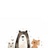 Whimsical Forest Huddle Wallpaper with Gentle Beasts wallpaper for iPhone, iPad & Mac