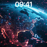 Neon Pulse Wallpaper with Cosmic Grid wallpaper for iPhone, iPad & Mac