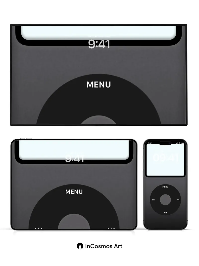 Nostalgic Echo Wallpaper with Clickwheel Charm