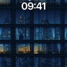 Midnight Glass Wallpaper with City Reflections wallpaper for iPhone, iPad & Mac