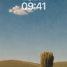 Solitary Willow Background in Soft Light wallpaper for iPhone, iPad & Mac