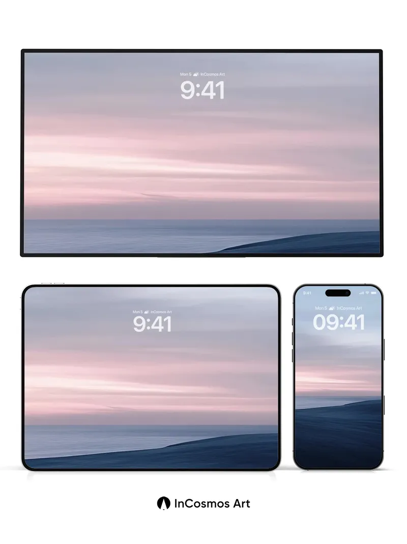 Serenity Dune Wallpaper with Twilight Hues