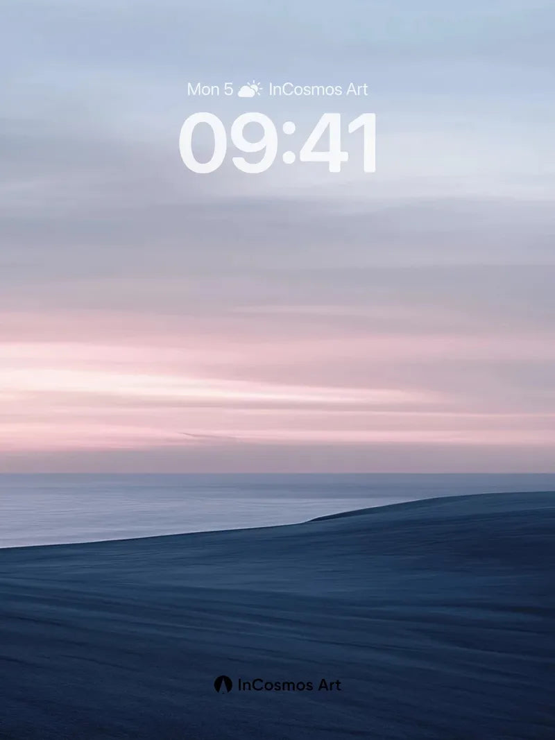 Serenity Dune Wallpaper with Twilight Hues