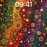 Cosmic Bloom Wallpaper with Dot Constellations wallpaper for iPhone, iPad & Mac