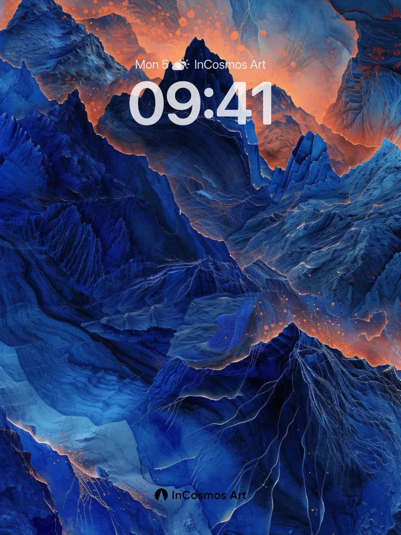 Crimson Veil Wallpaper with Luminous Cracks