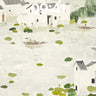 Serenity Watercolor Wallpaper with Floating Villages wallpaper for iPhone, iPad & Mac