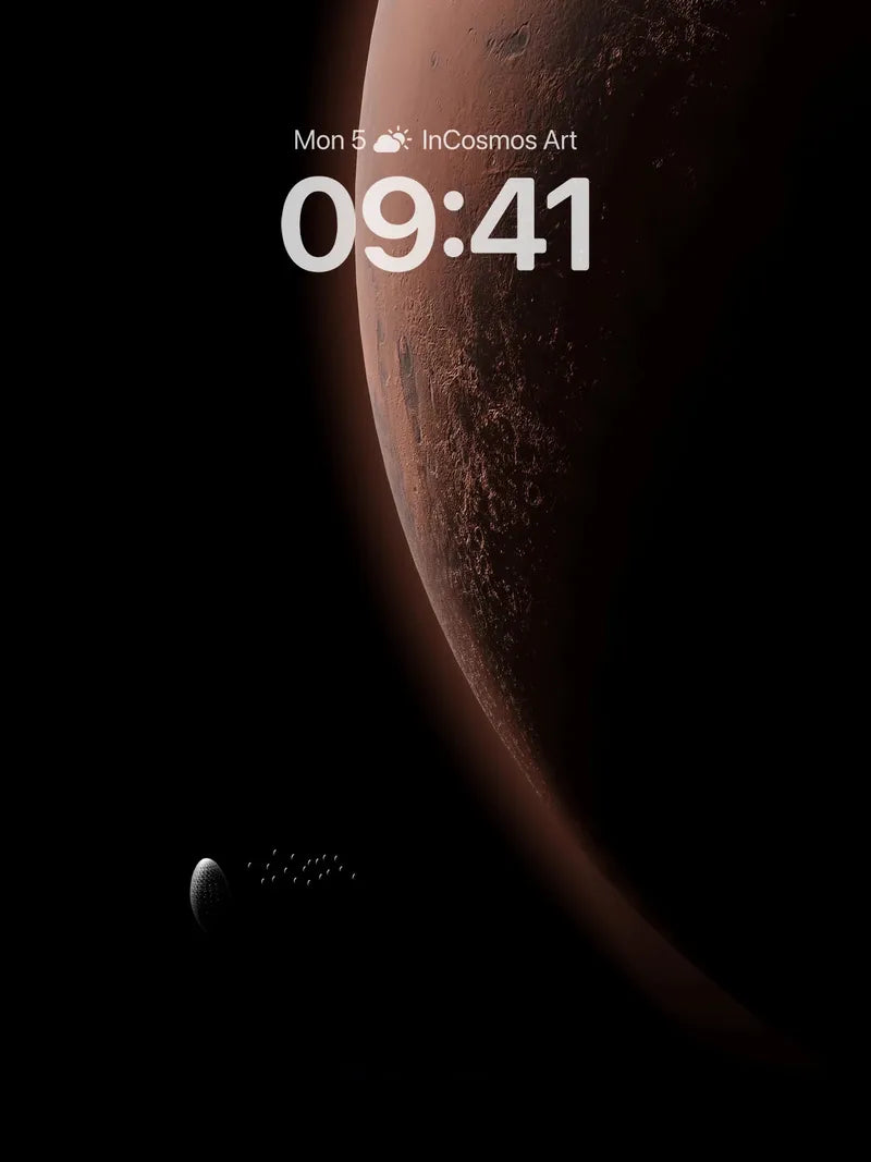 Crimson Horizon Wallpaper with Silent Fleet