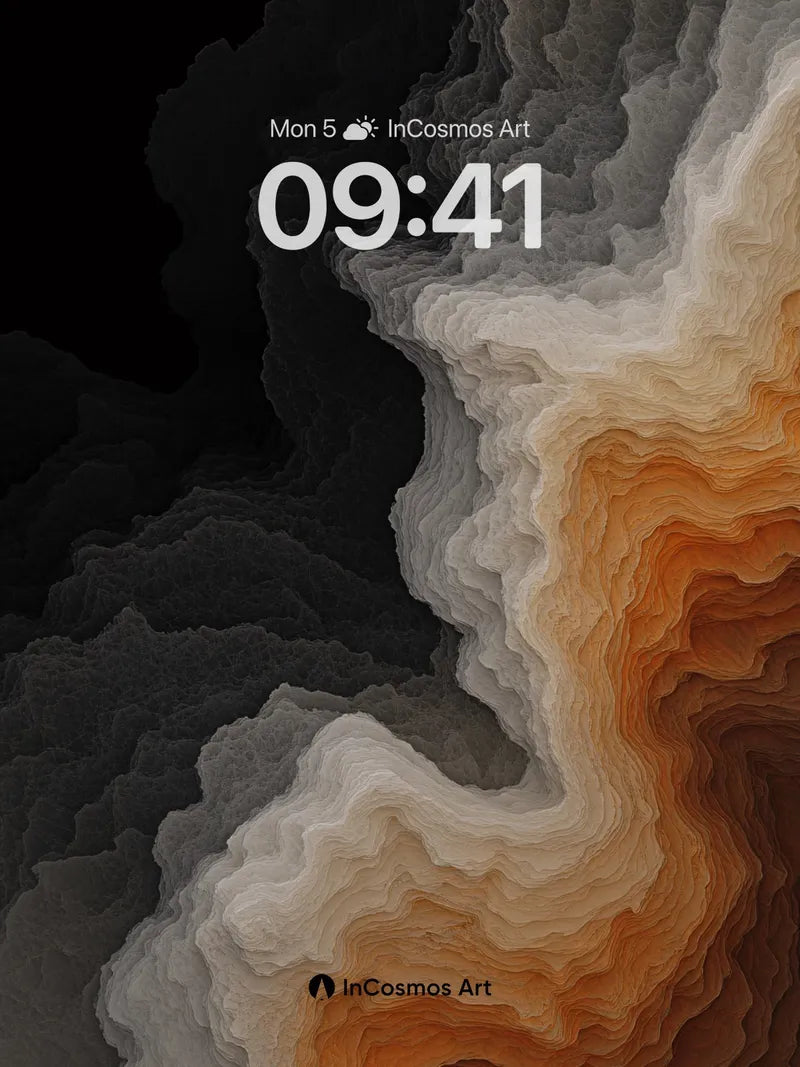 Obsidian Ember Wallpaper with Smoldering Depth