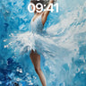 Aqua Reverie Wallpaper with Feathered Motion wallpaper for iPhone, iPad & Mac