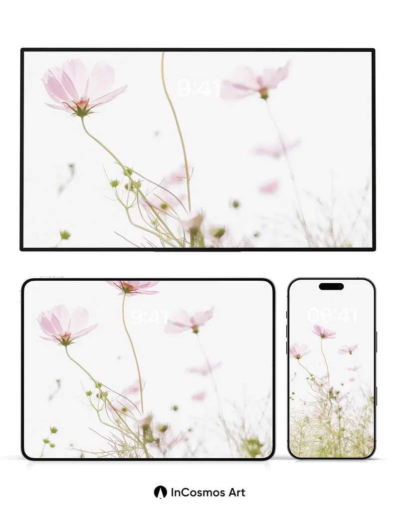 Serenity Bloom Wallpaper with Ethereal Light