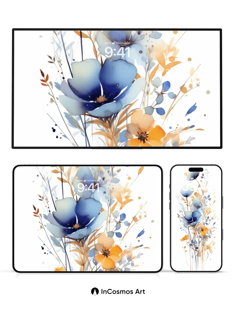 Serene Bloom Wallpaper with Ethereal Hues