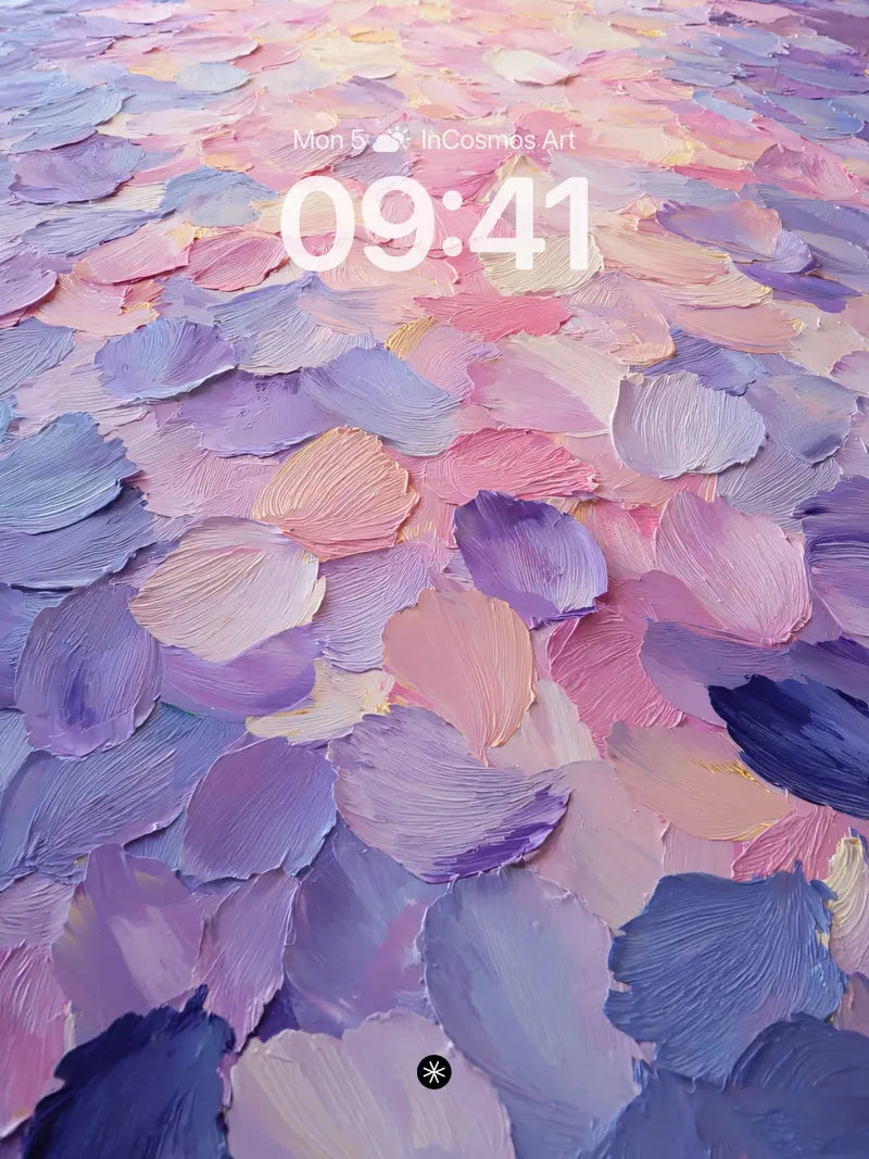Soft Petal Gradient Wallpaper with Painted Depth wallpaper for iPhone, iPad & Mac
